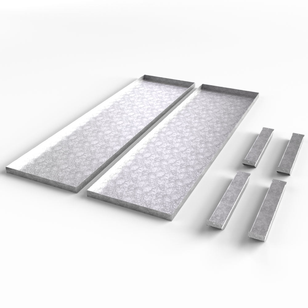 Flat Container Systems Interior Shelf Kit – 2 Shelves + 4 Brackets