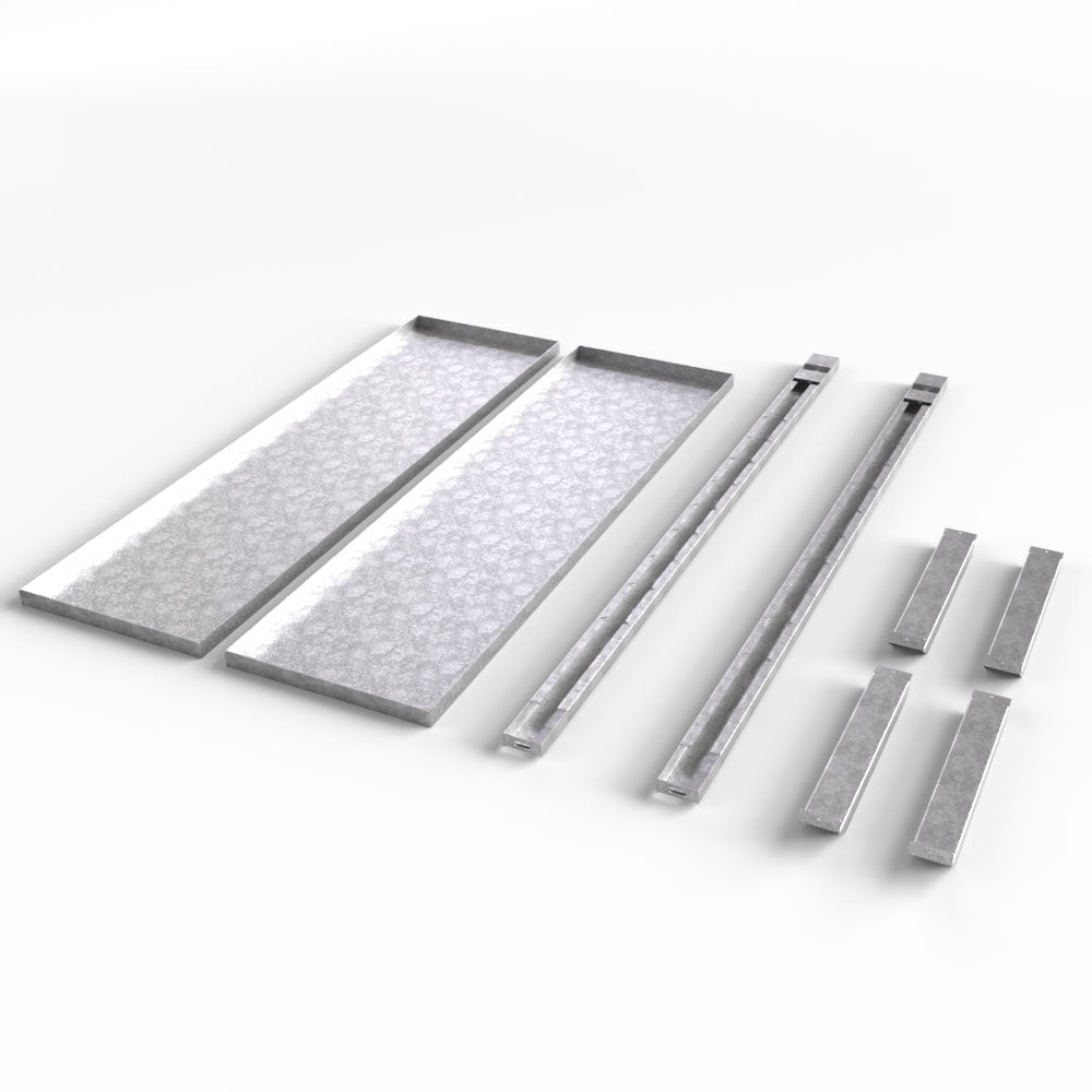 Complete Interior Shelf System - 2 Rails + 2 Shelves + 4 Brackets